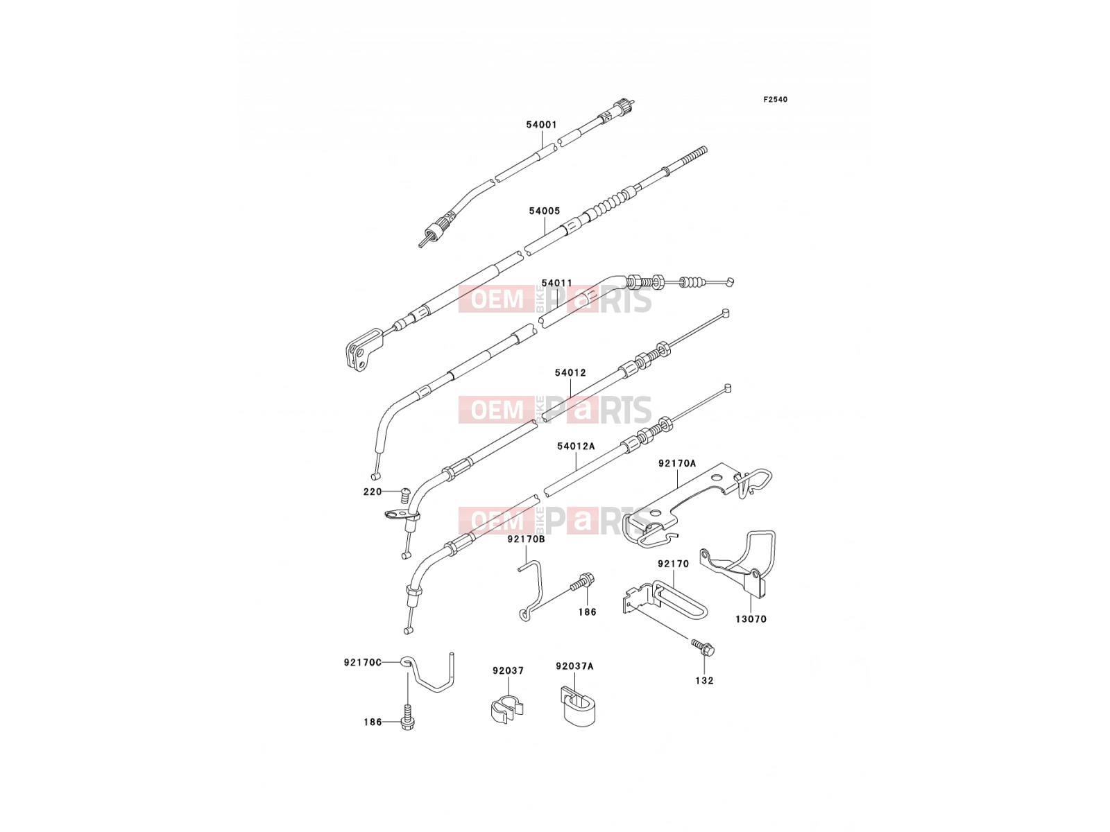 KAWASAKI 2003 Cables