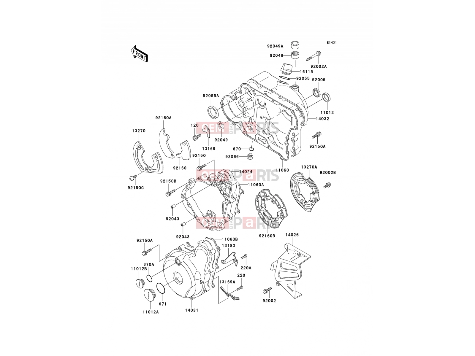 KAWASAKI 2003 Engine Cover(s)