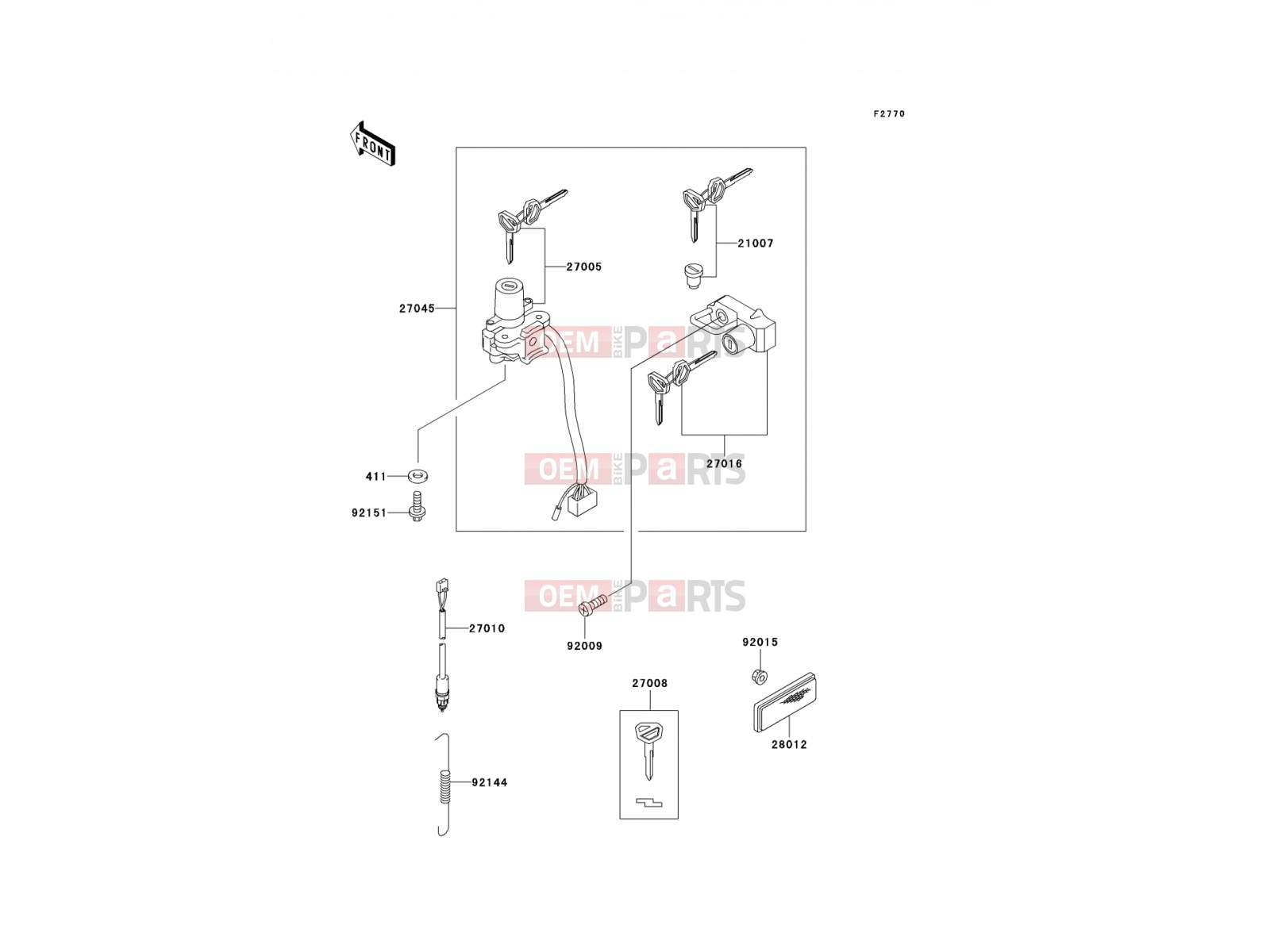 KAWASAKI 2003 Ignition Switch