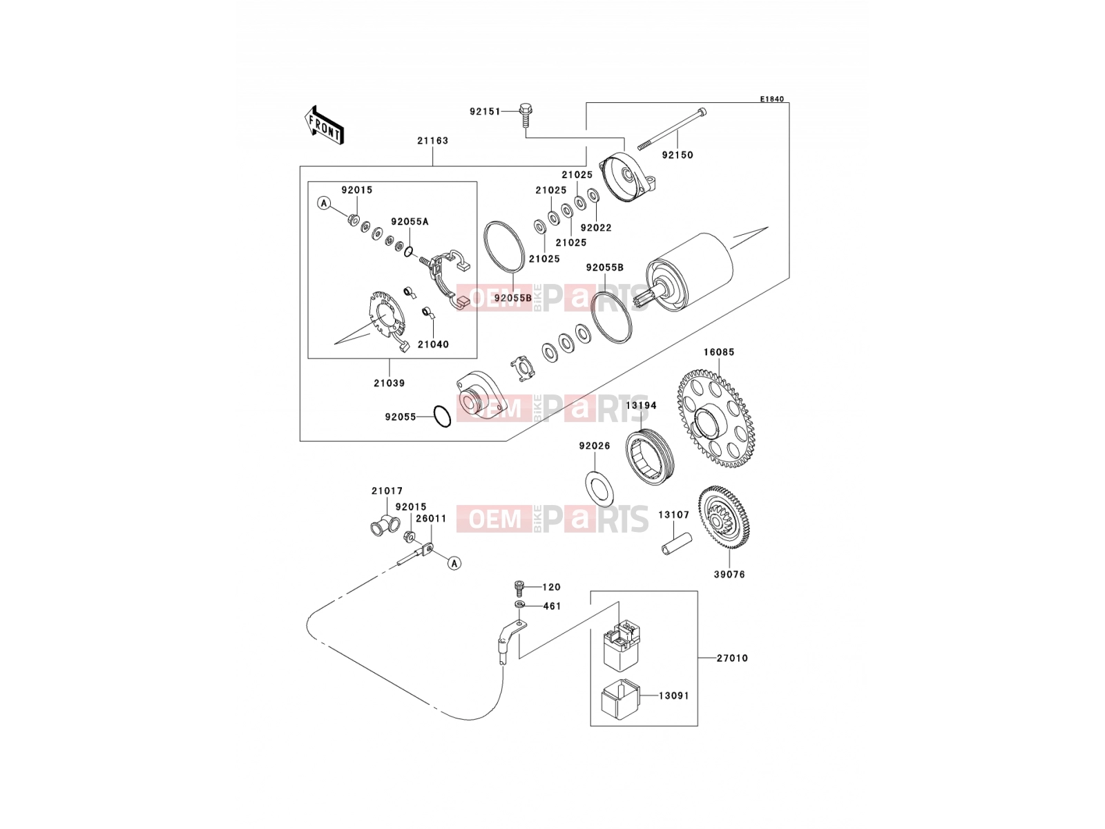 KAWASAKI 2003 Starter Motor