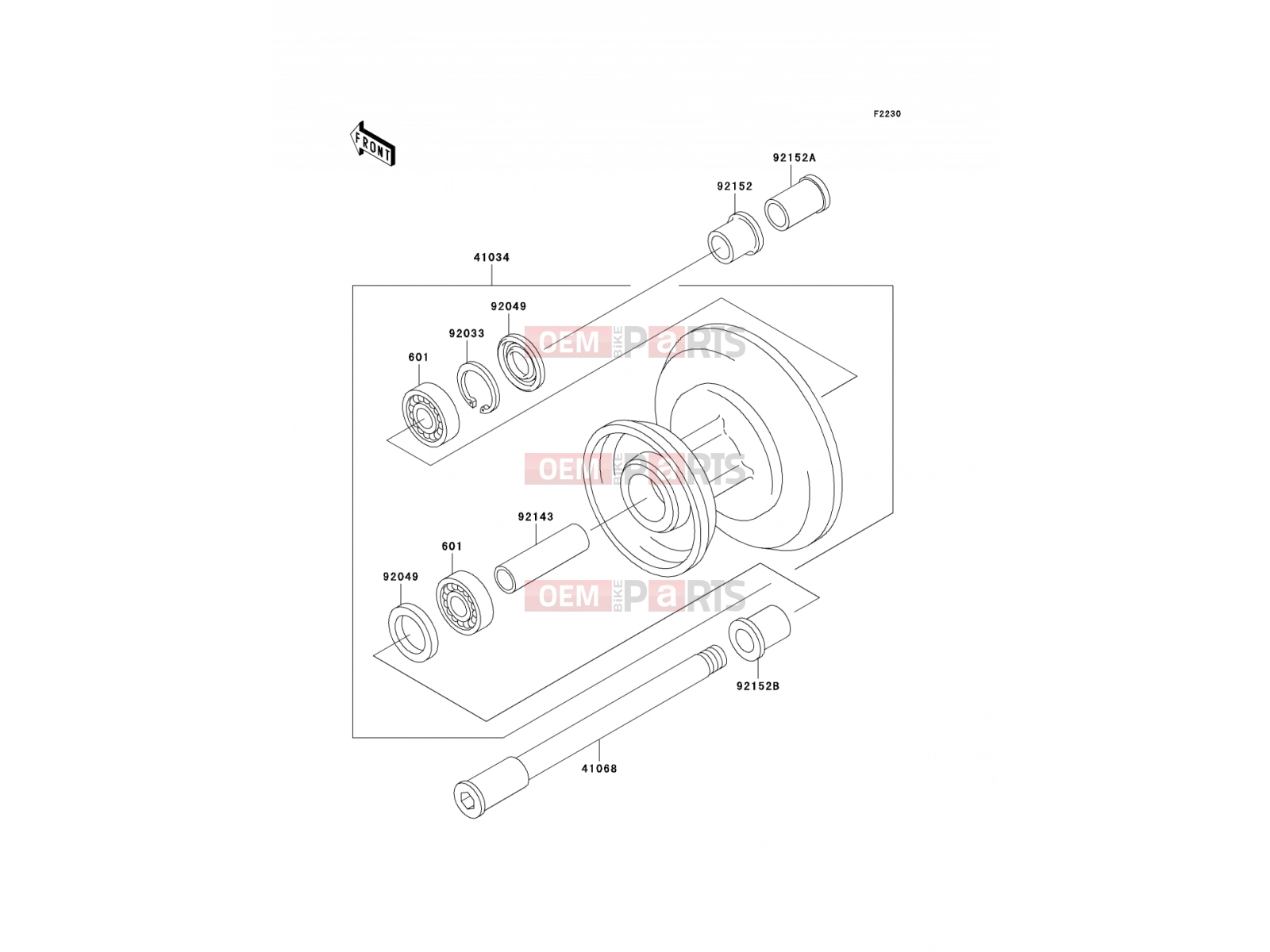 KAWASAKI 2003 Front Hub
