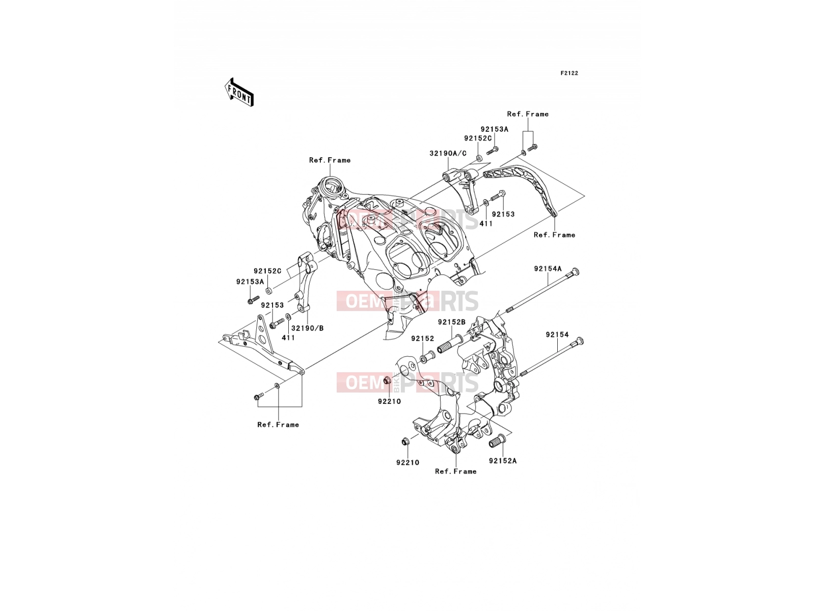 KAWASAKI 2008 Engine Mount