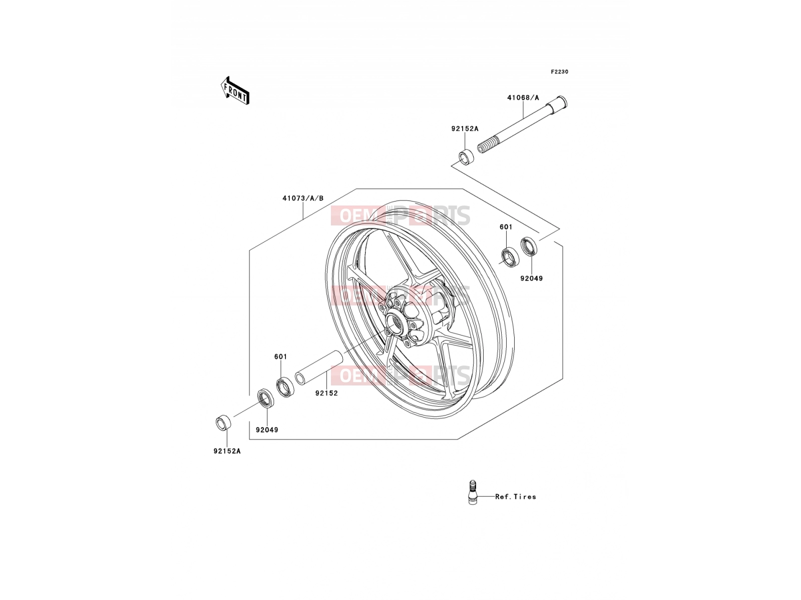 KAWASAKI 2008 Front Hub