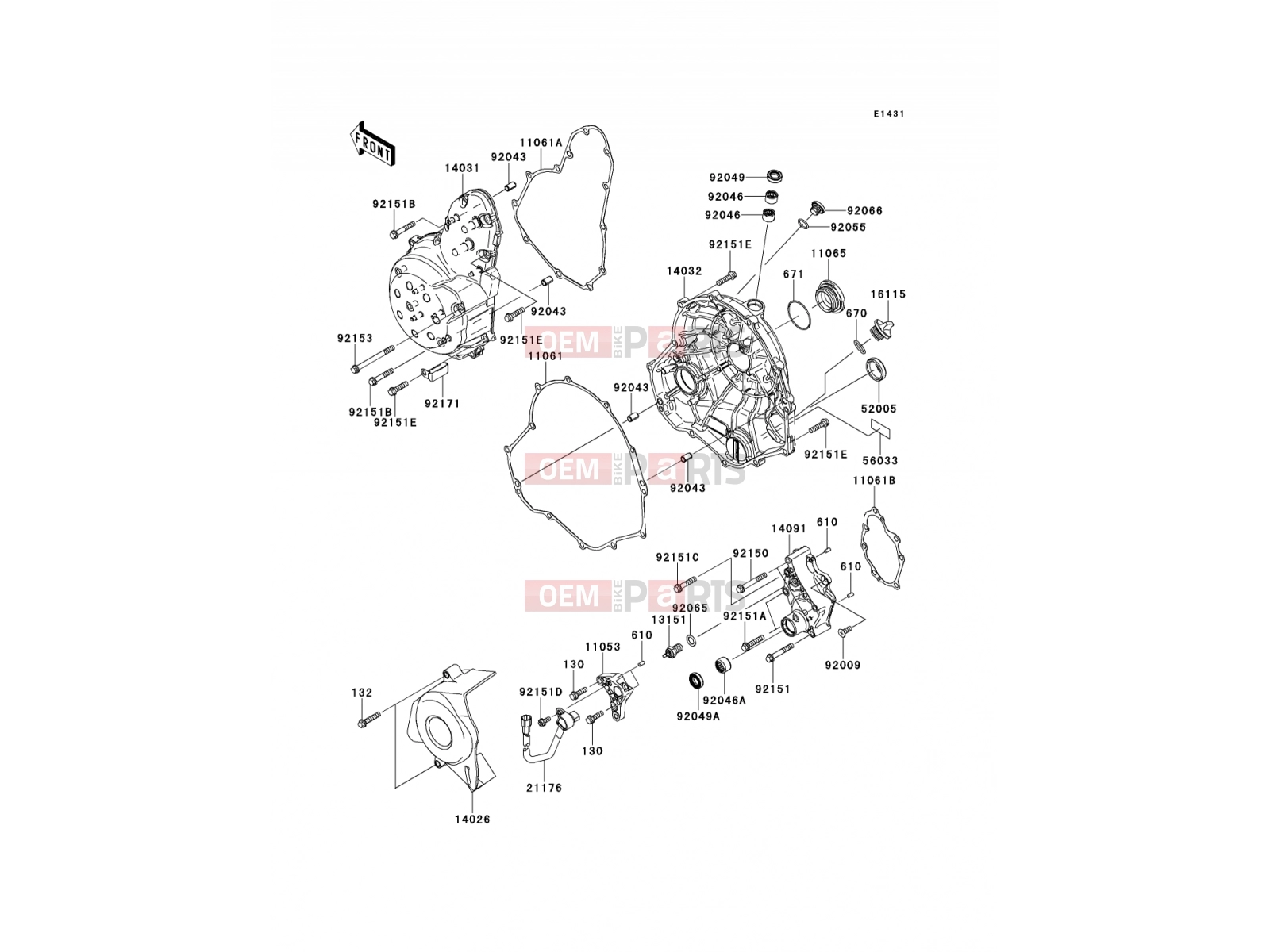 KAWASAKI 2008 Engine Cover(s)