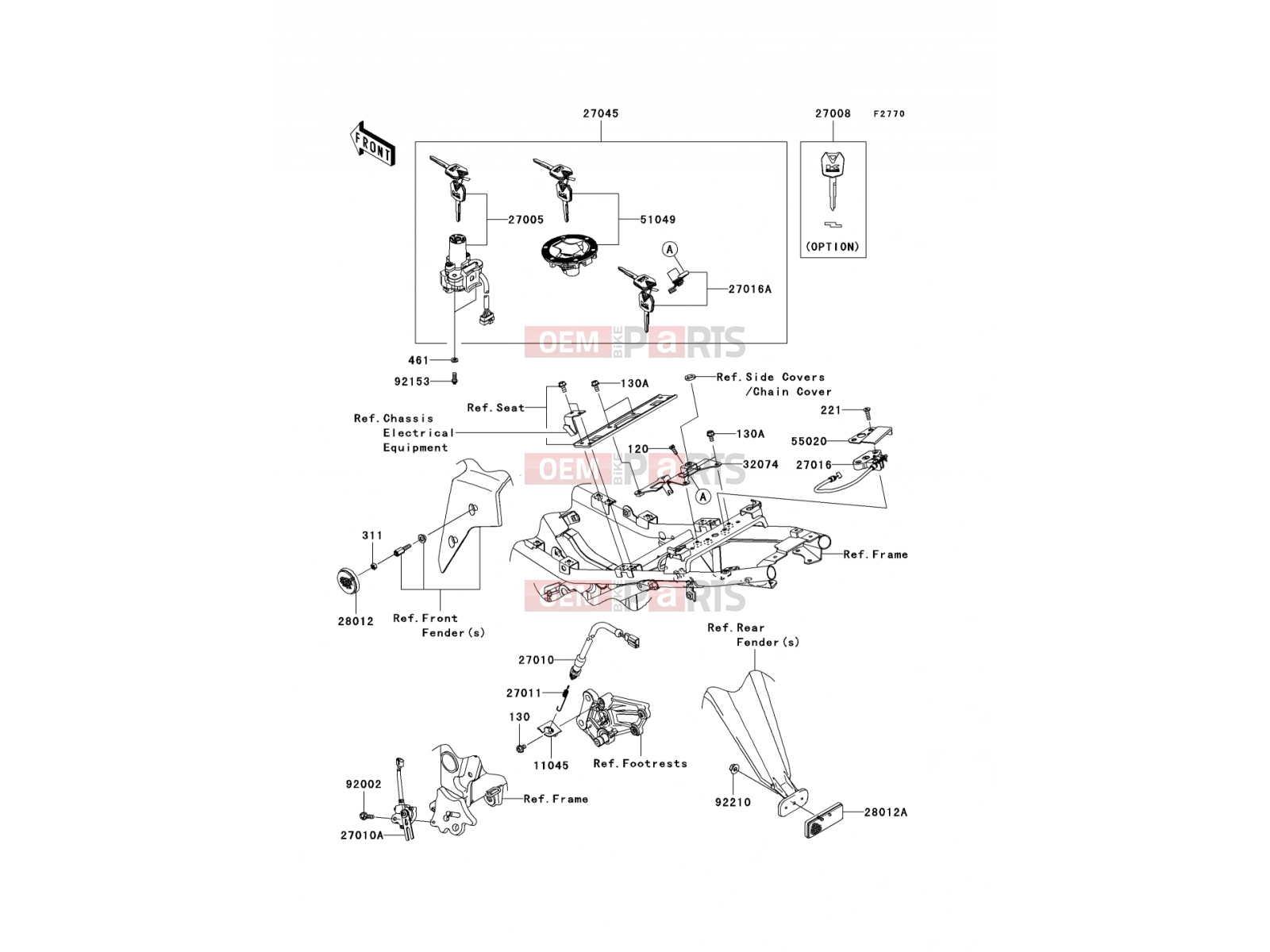 KAWASAKI 2008 Ignition Switch