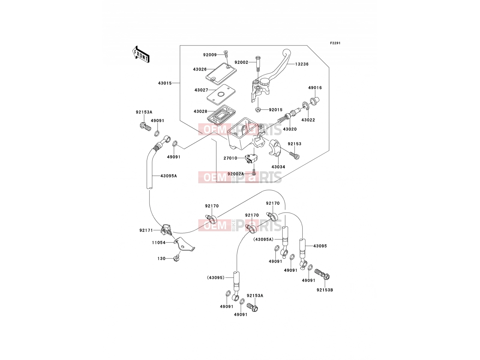KAWASAKI 2008 Front Master Cylinder