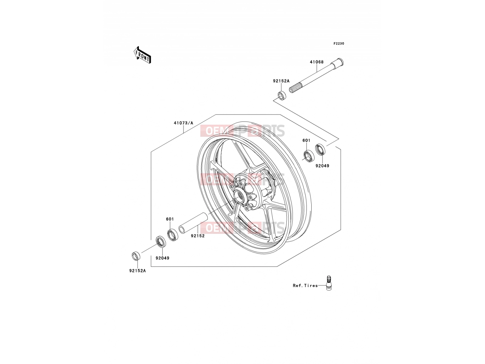 KAWASAKI 2008 Front Hub