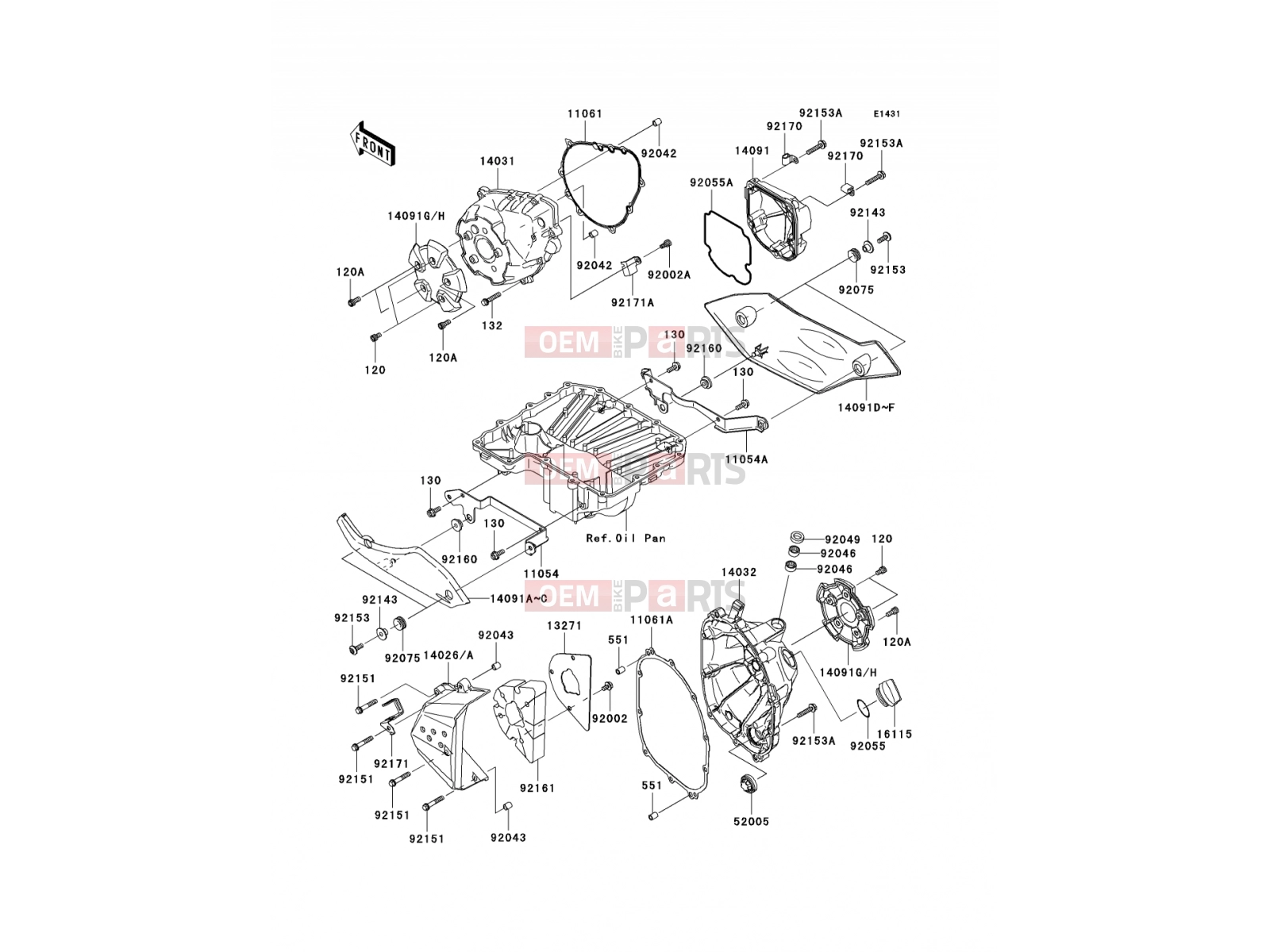 KAWASAKI 2008 Engine Cover(s)