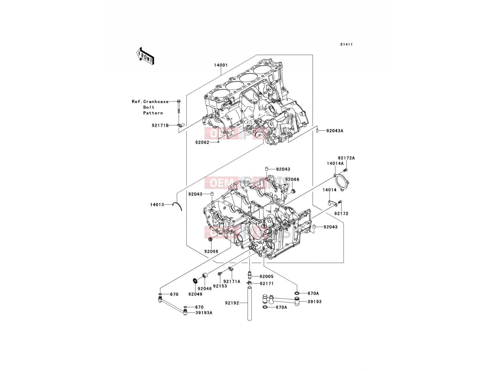KAWASAKI 2009 Crankcase