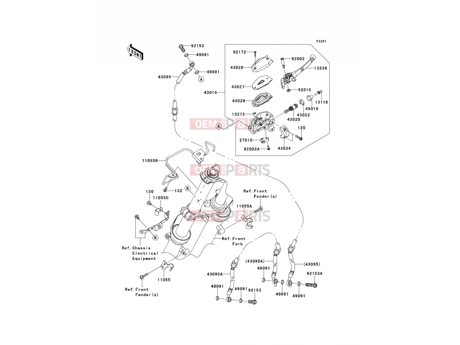KAWASAKI 2009 Front Master Cylinder