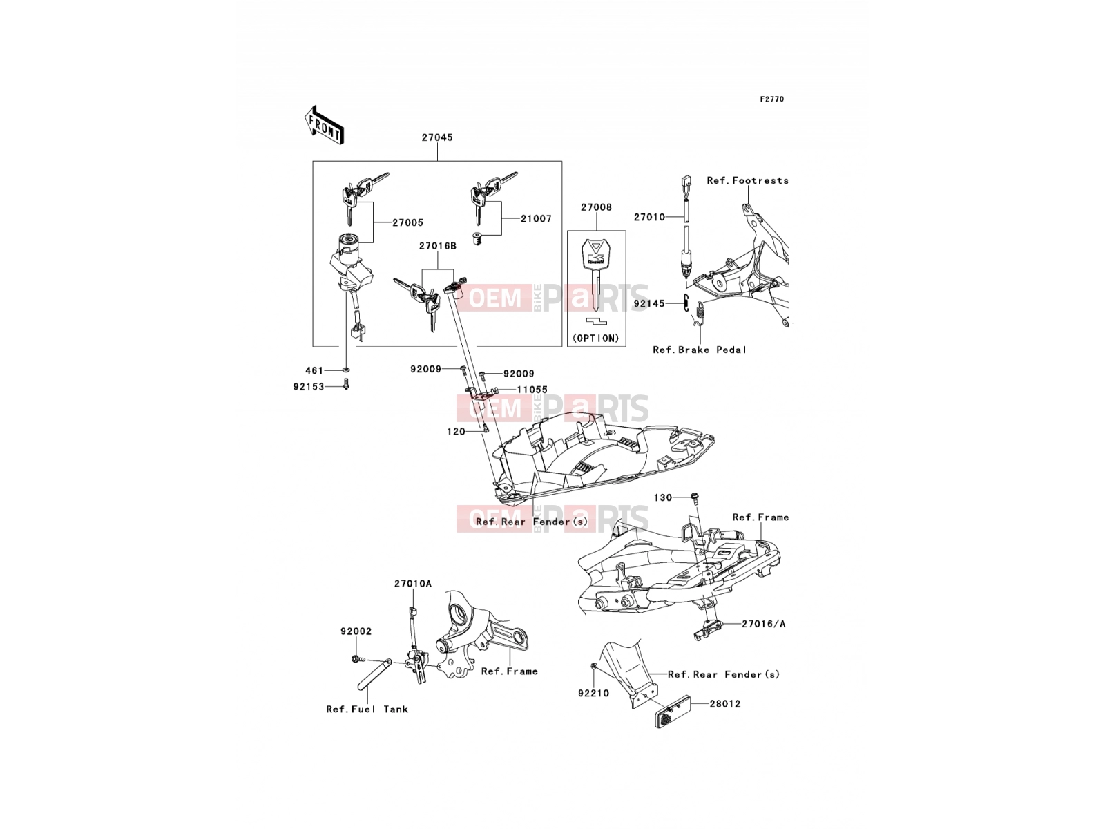 KAWASAKI 2009 Ignition Switch