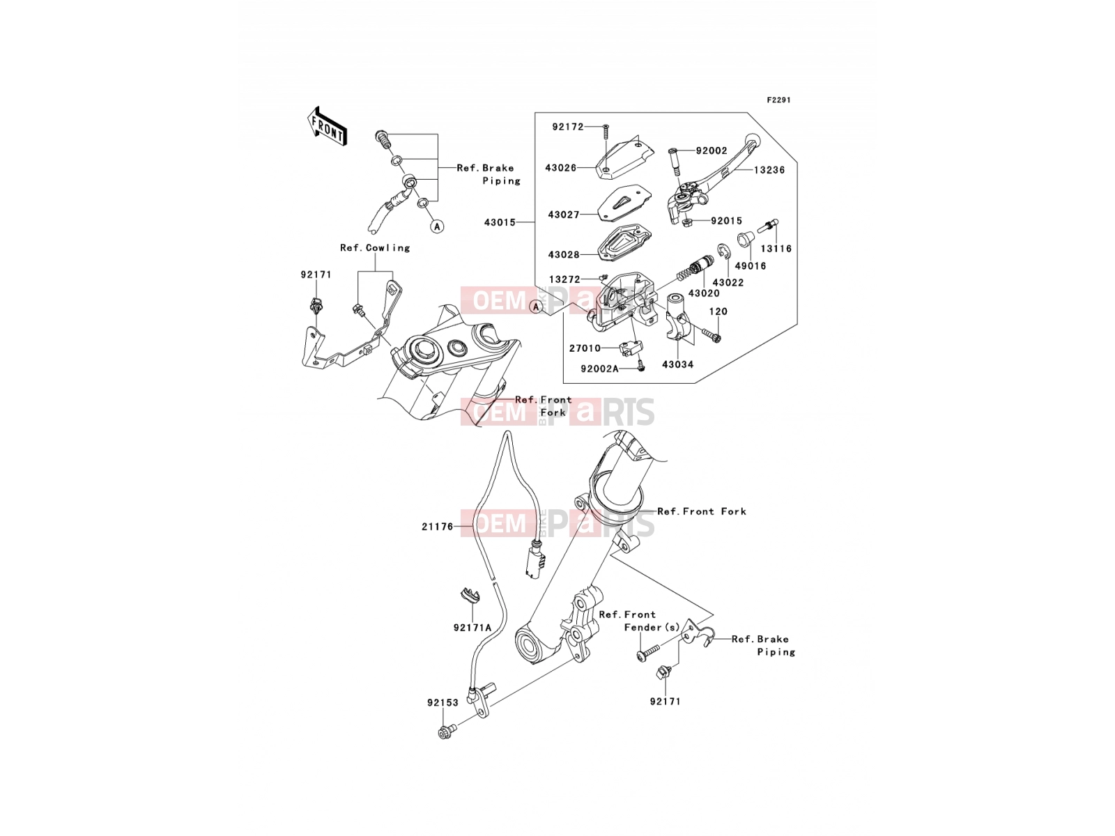 KAWASAKI 2009 Front Master Cylinder