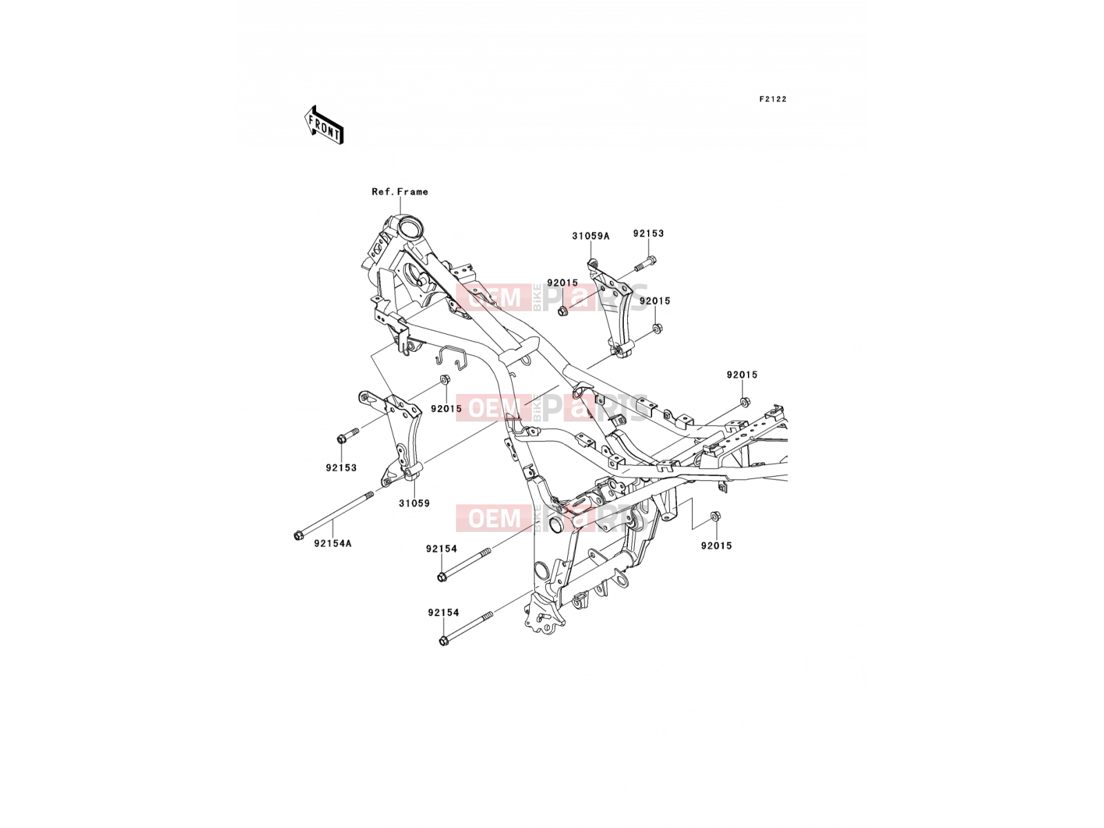 KAWASAKI 2009 Engine Mount