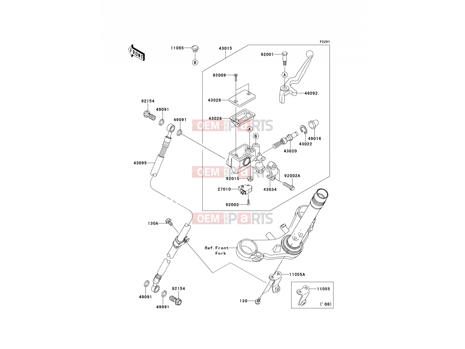 KAWASAKI 2009 Front Master Cylinder