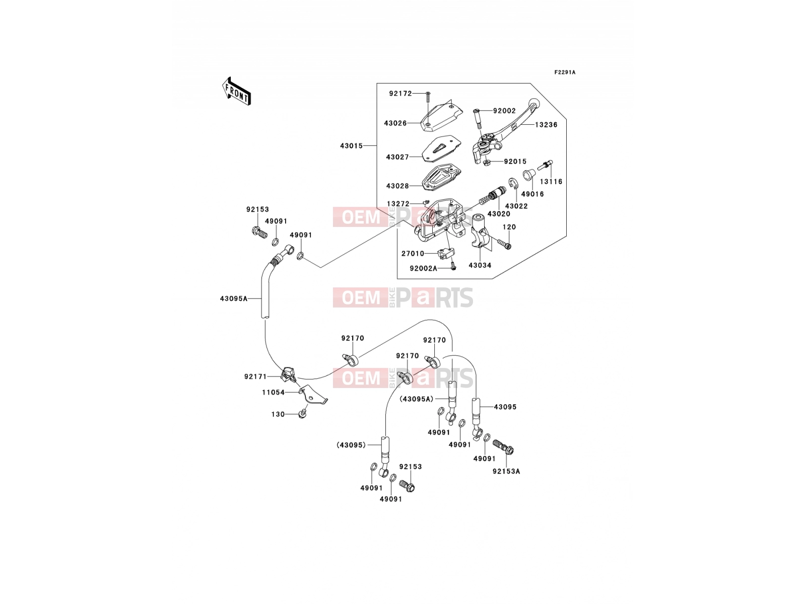 KAWASAKI 2009 Front Master Cylinder