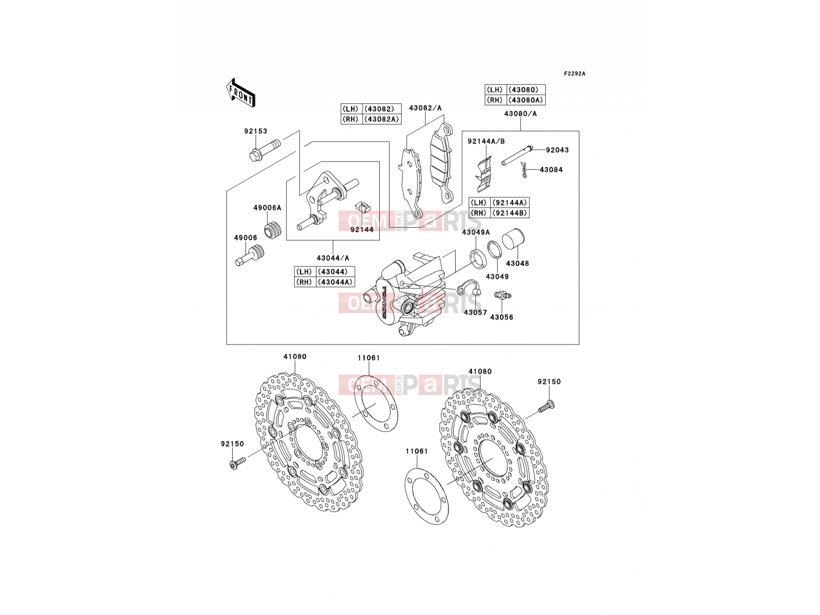 KAWASAKI 2009 Front Brake