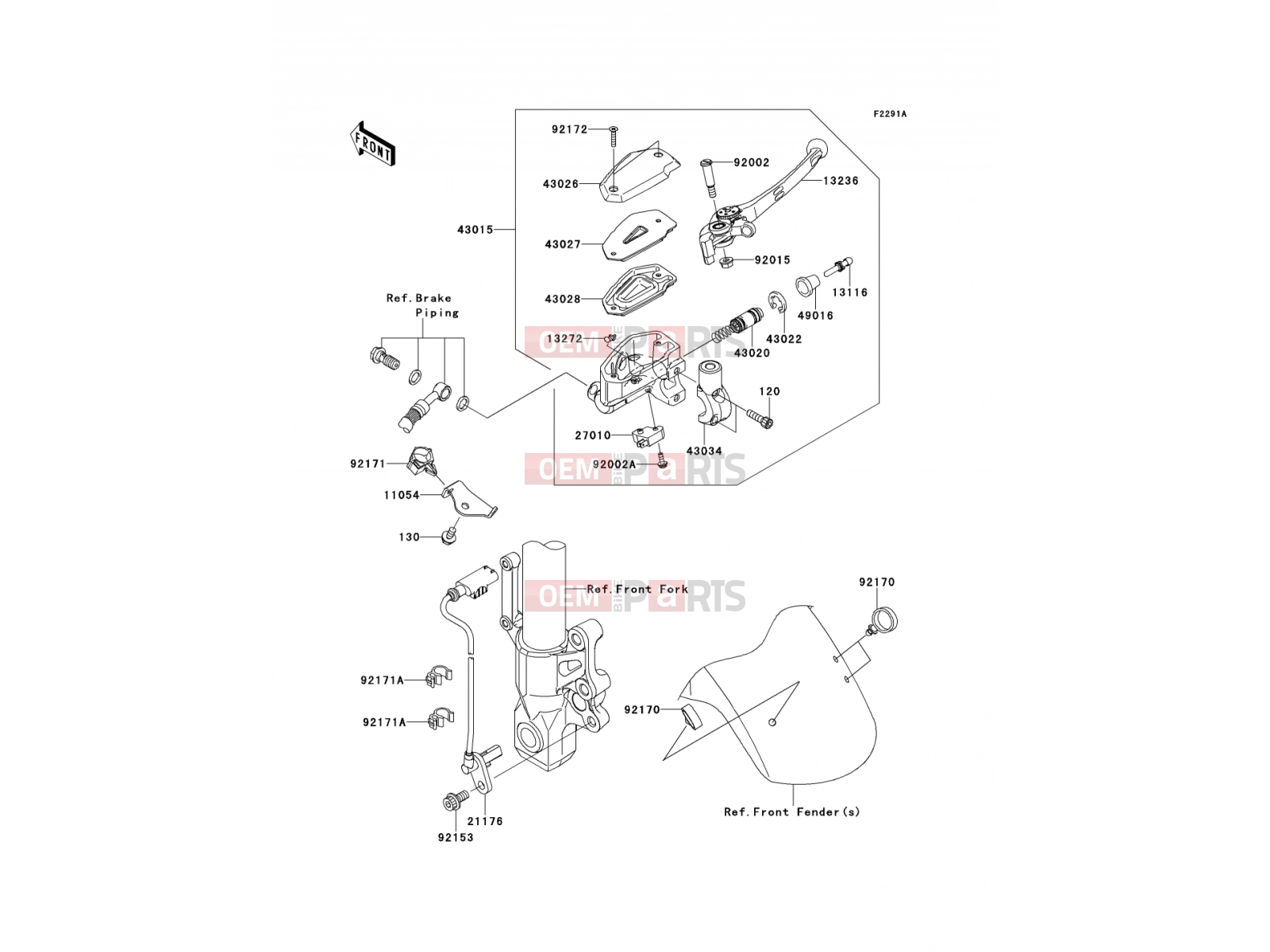 KAWASAKI 2009 Front Master Cylinder