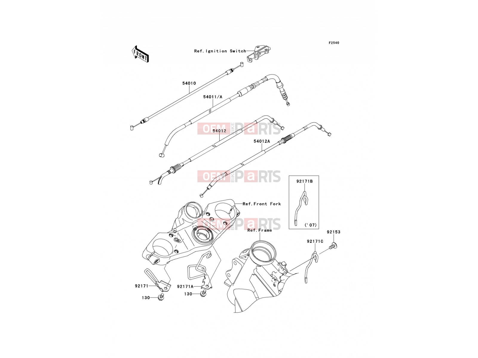 KAWASAKI 2009 Cables