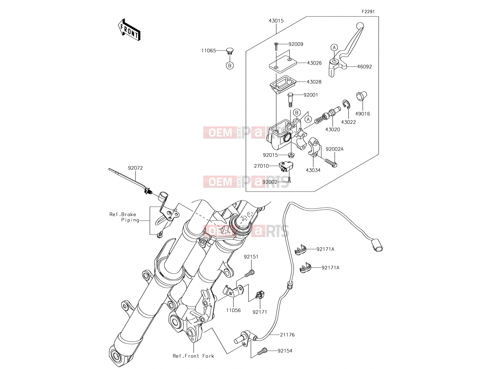 KAWASAKI 2017 Front Master Cylinder