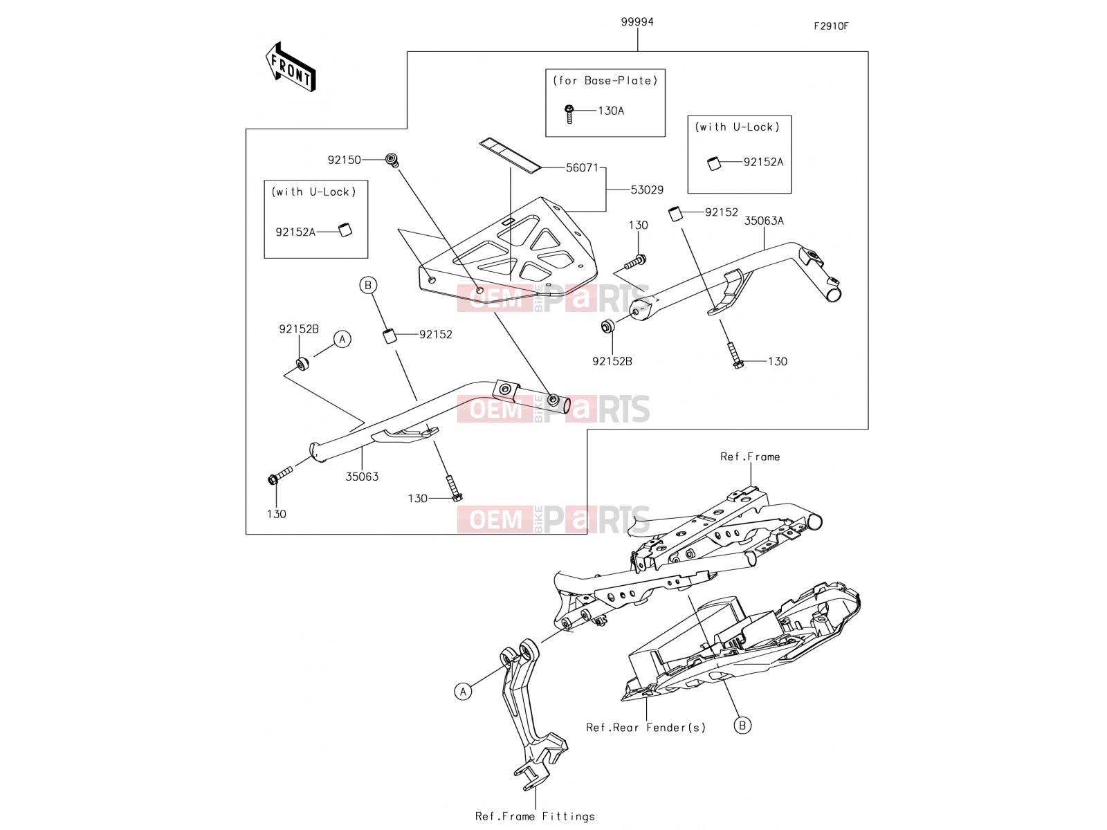 KAWASAKI 2017 Accessory(Topcase Bracket)