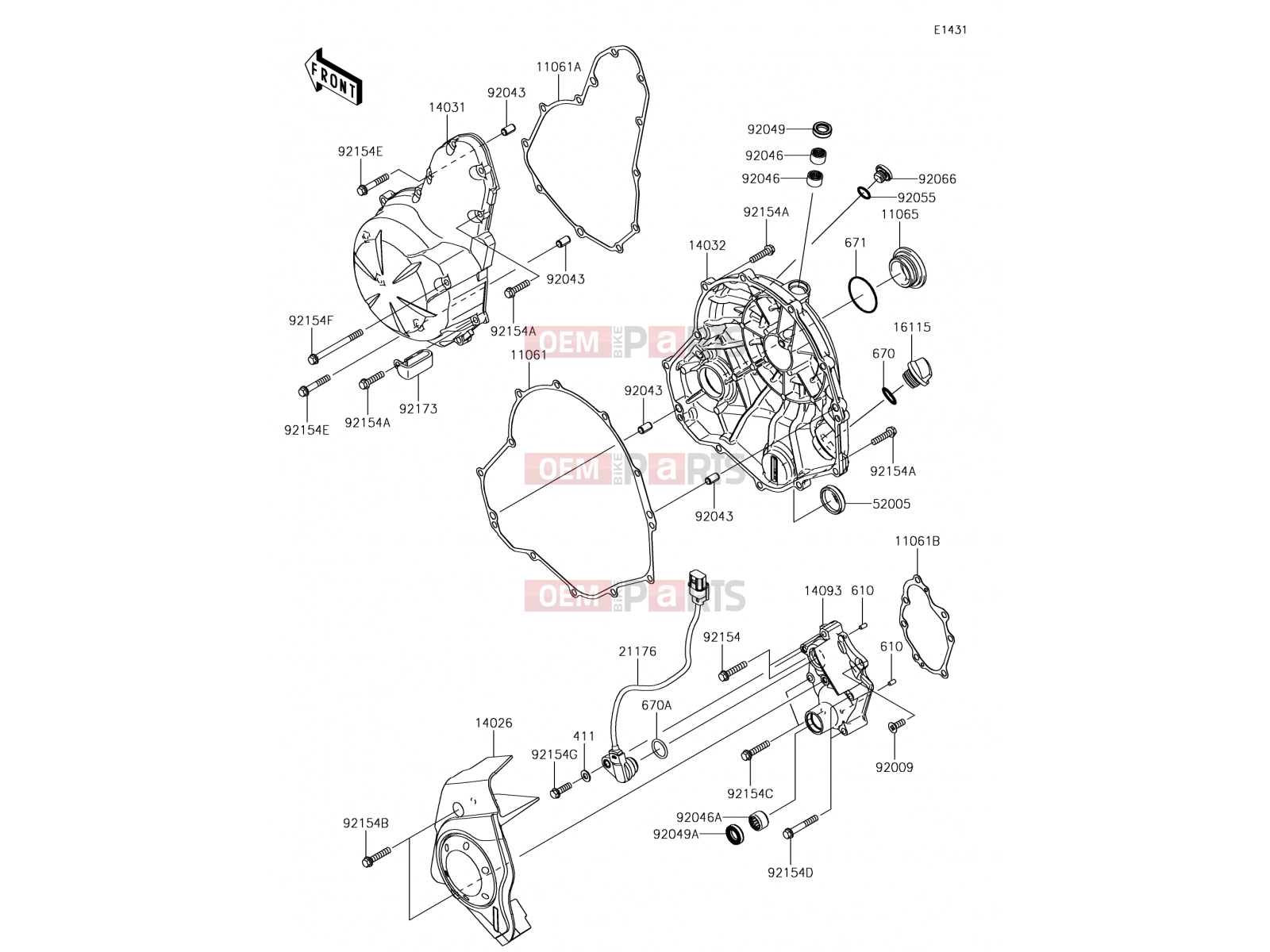 KAWASAKI 2017 Engine Cover(s)