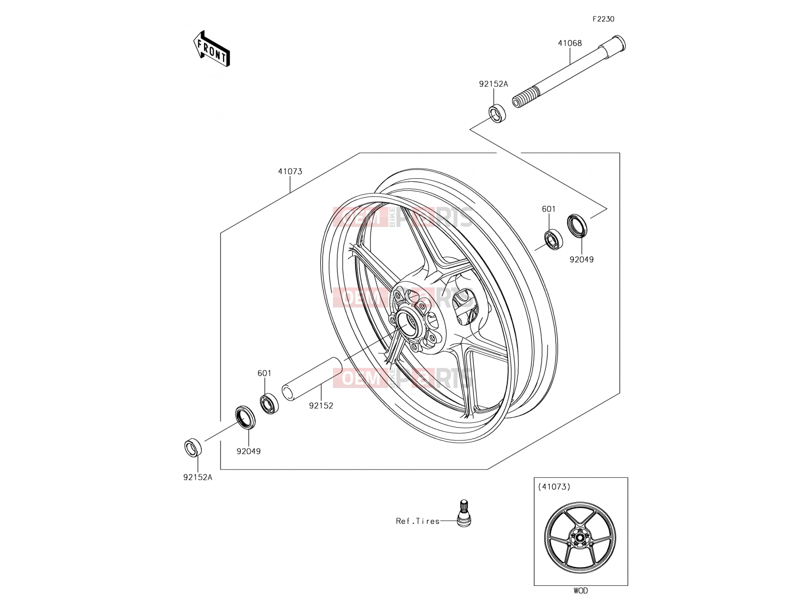 KAWASAKI 2017 Front Hub