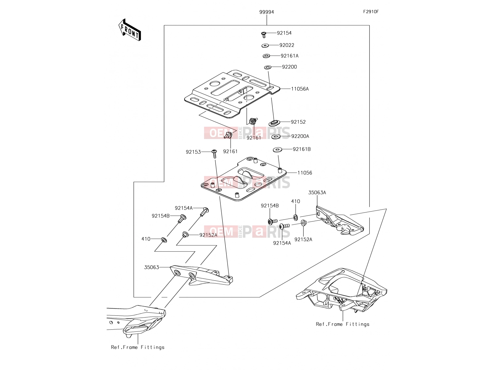 KAWASAKI 2017 Accessory(Topcase Bracket)