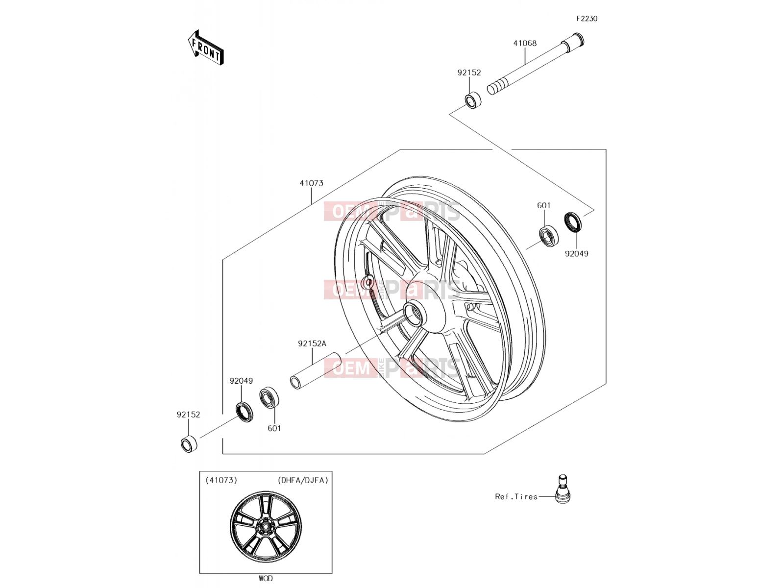KAWASAKI 2017 Front Hub