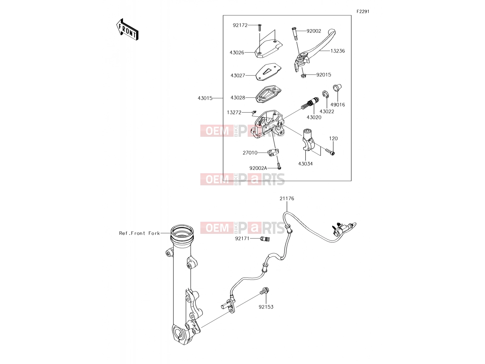 KAWASAKI 2017 Front Master Cylinder