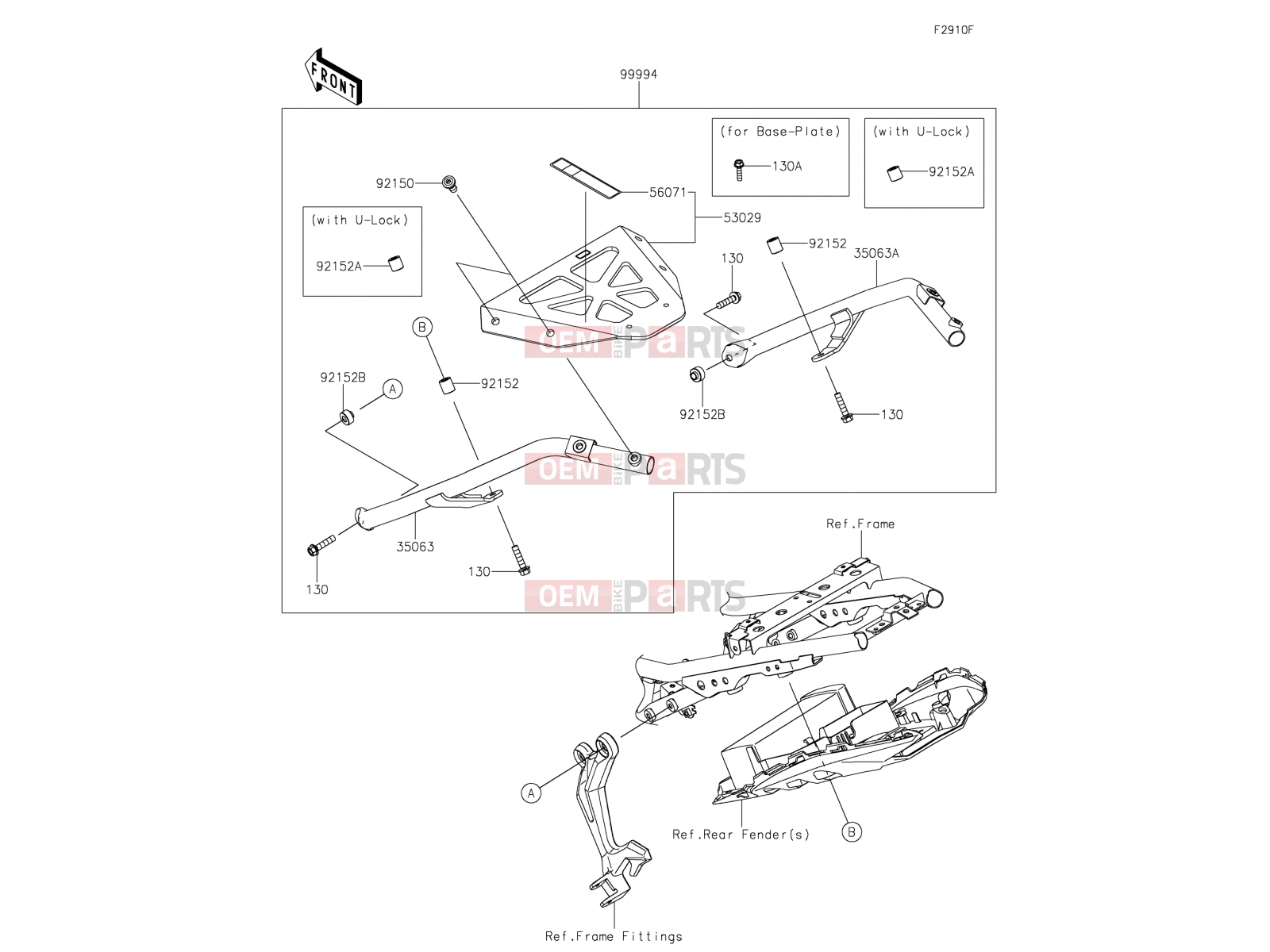 KAWASAKI 2017 Accessory(Topcase Bracket)