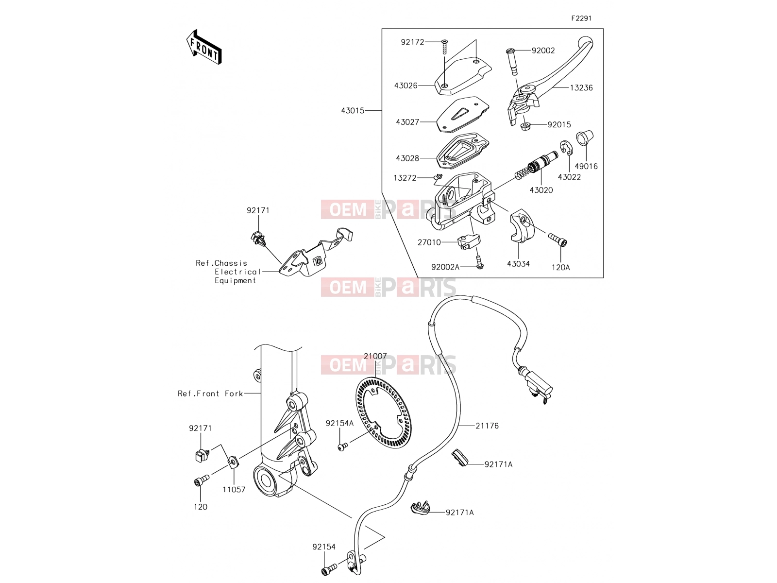 KAWASAKI 2018 Front Master Cylinder