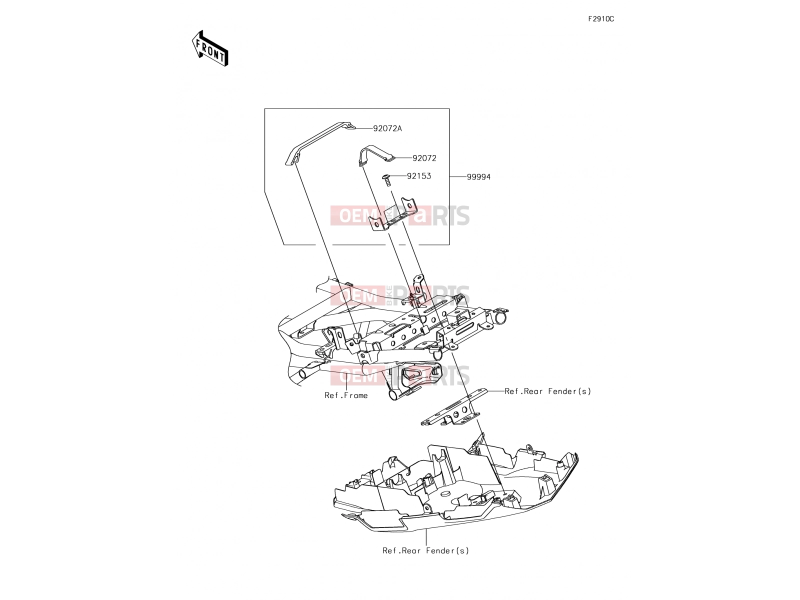 KAWASAKI 2018 Accessory(U-Lock Bracket)
