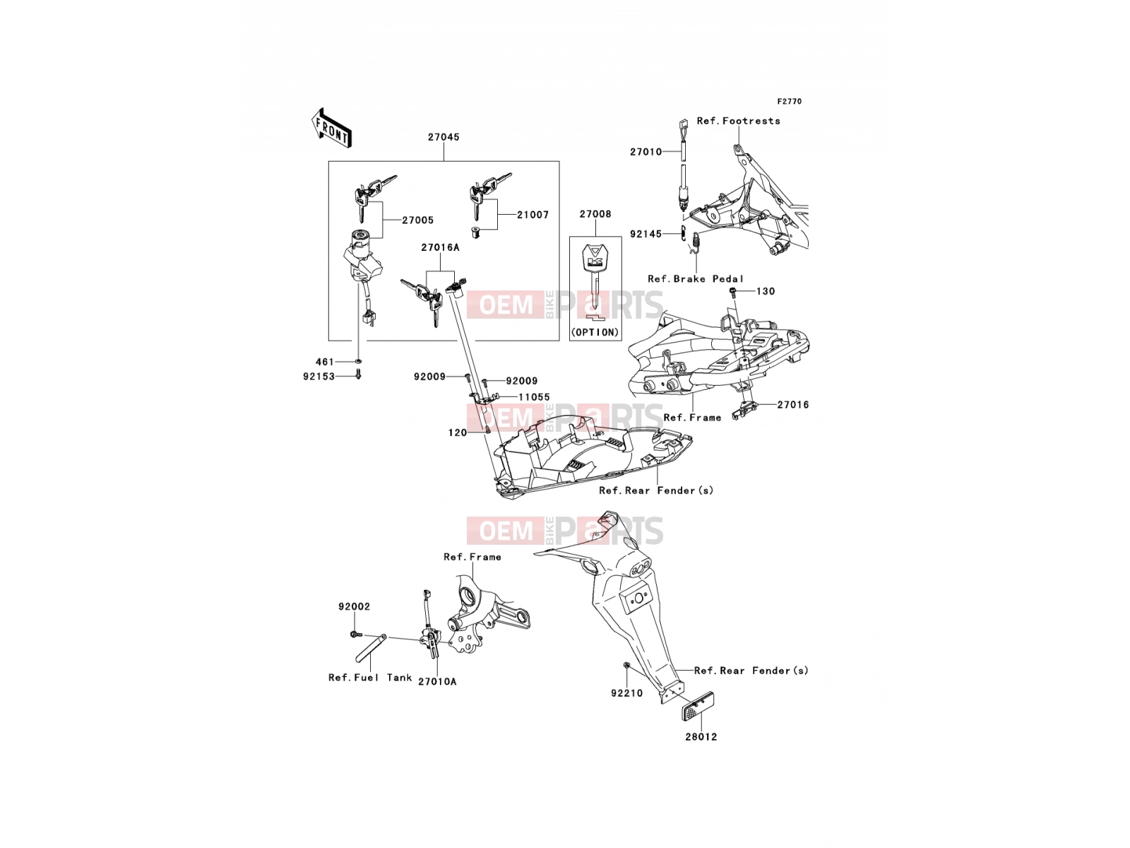 KAWASAKI 2010 Ignition Switch