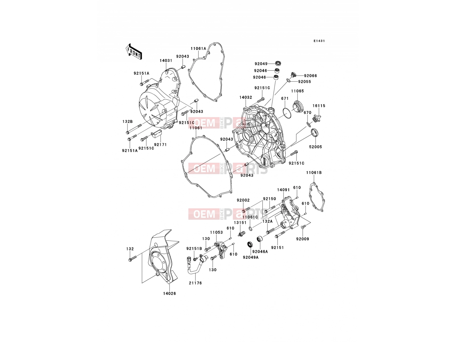 KAWASAKI 2010 Engine Cover(s)