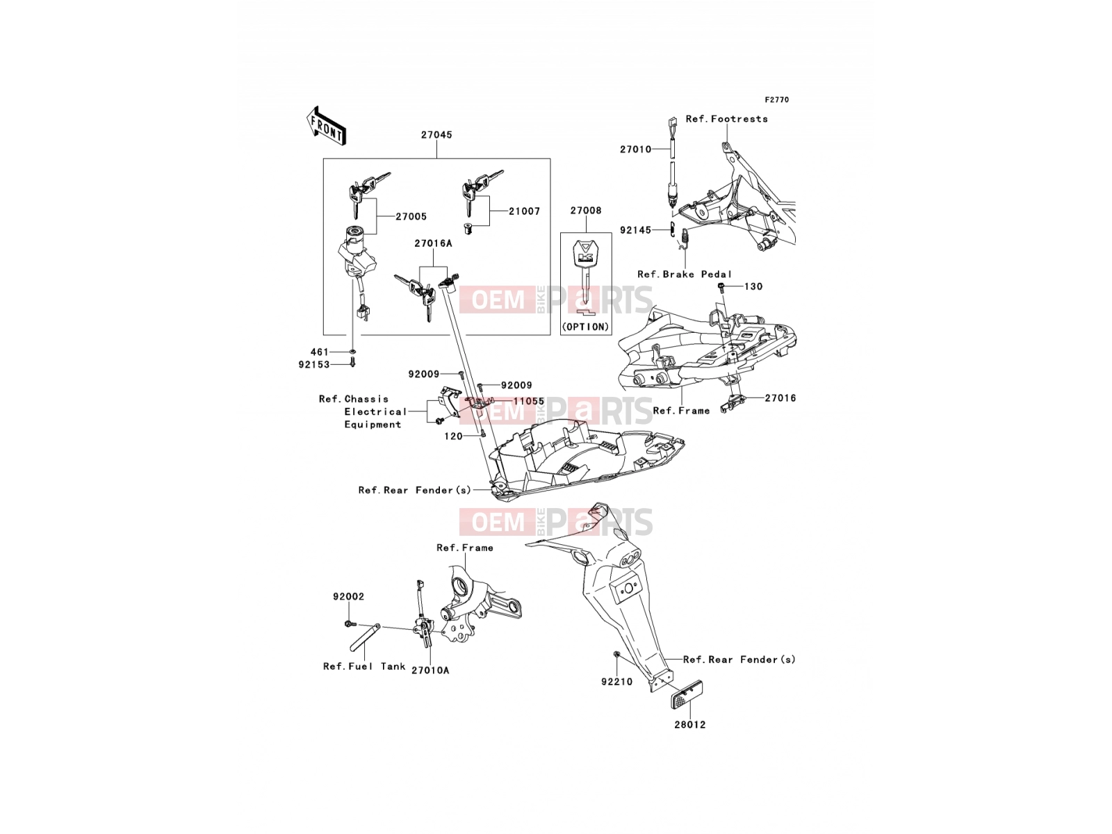 KAWASAKI 2010 Ignition Switch