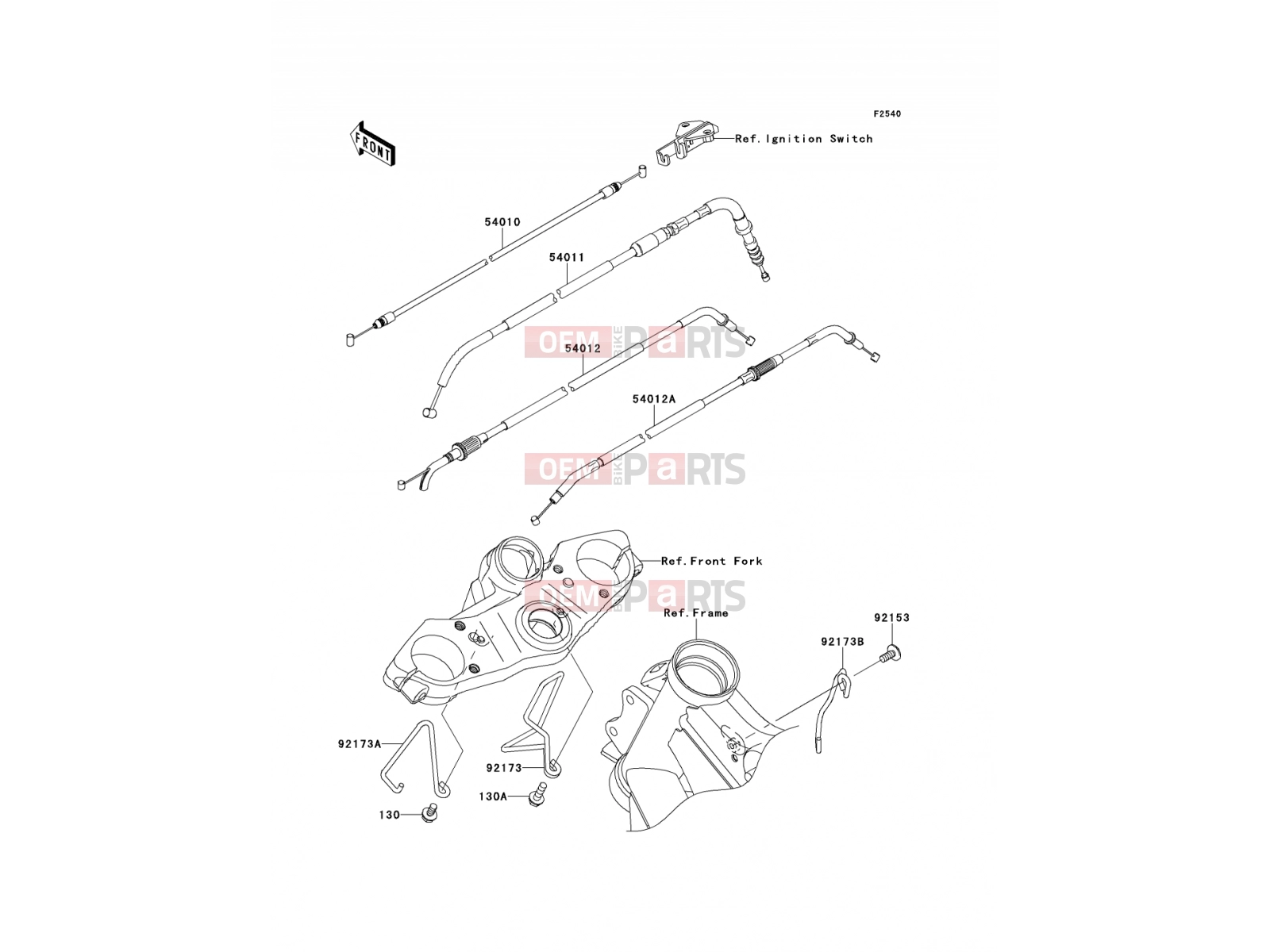 KAWASAKI 2010 Cables