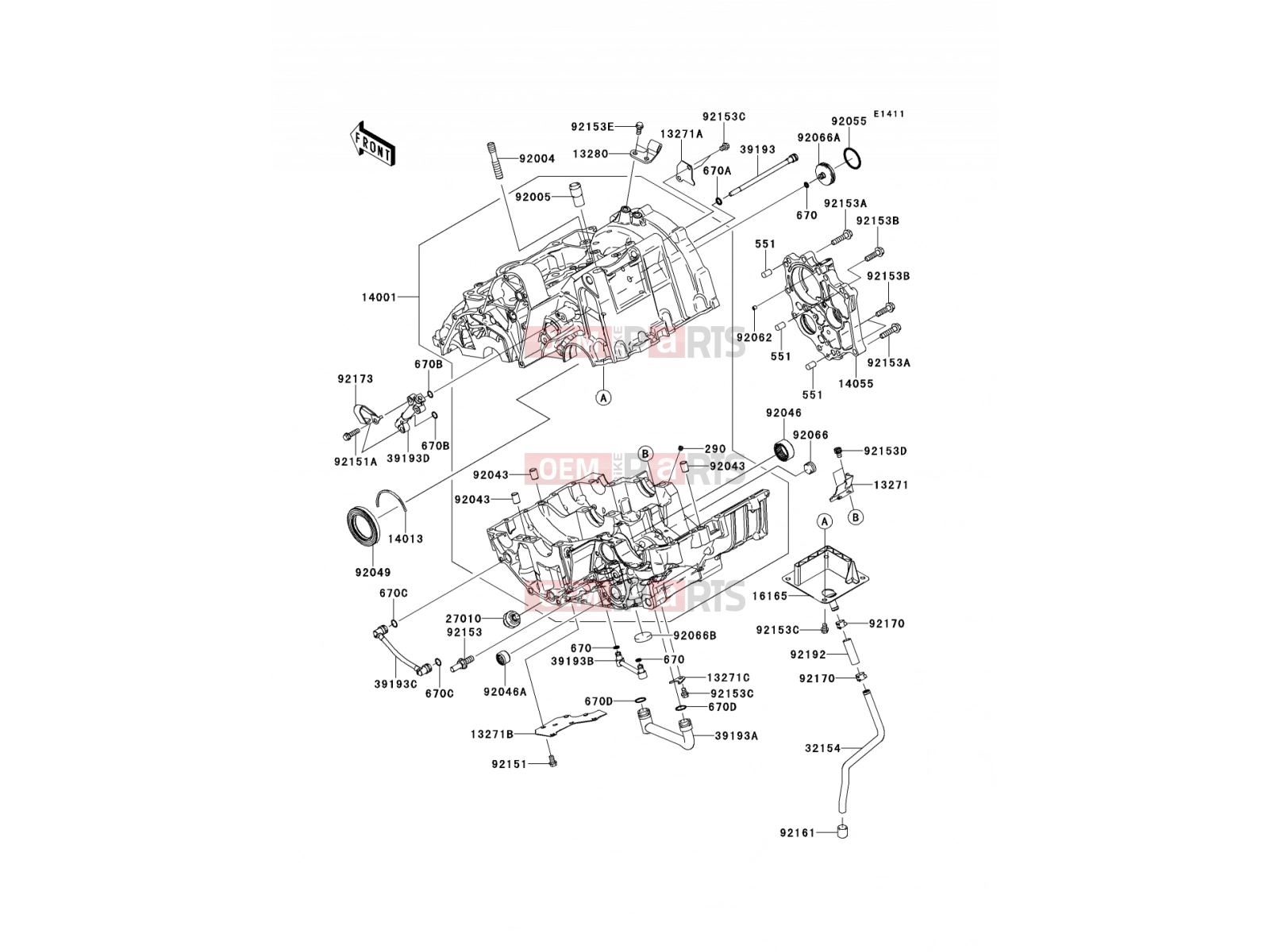 KAWASAKI 2010 Crankcase