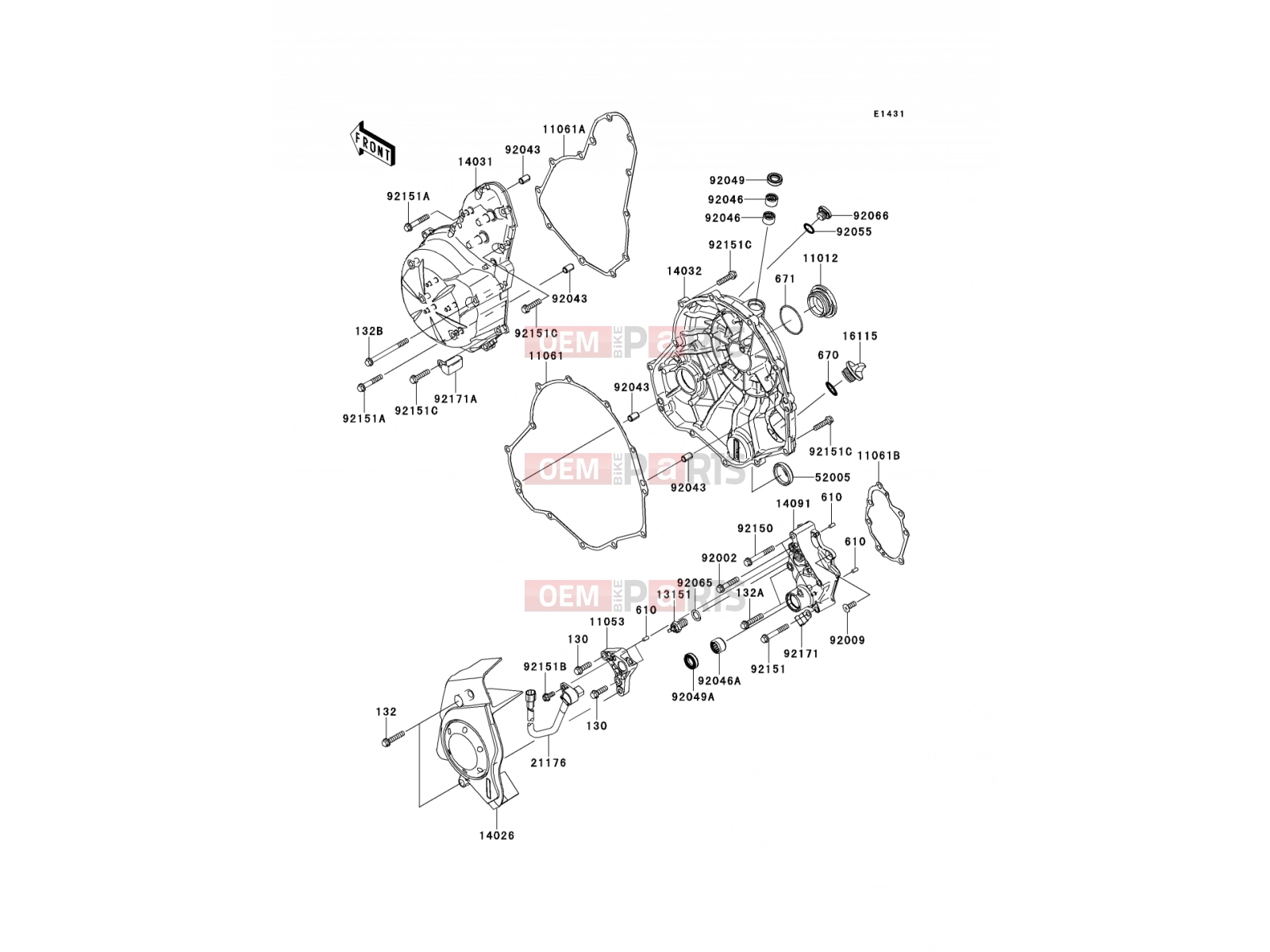 KAWASAKI 2010 Engine Cover(s)