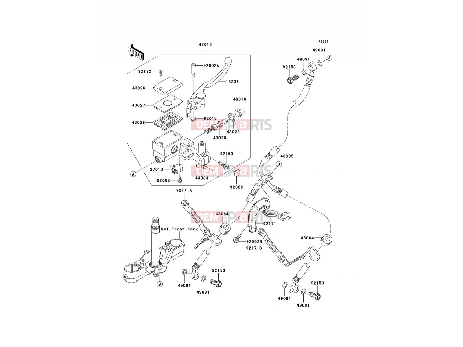 KAWASAKI 2010 Front Master Cylinder
