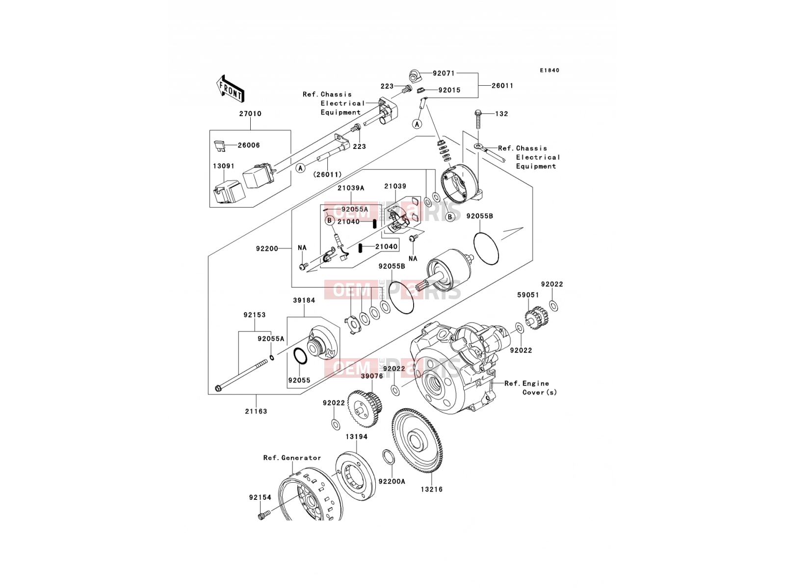KAWASAKI 2011 Starter Motor