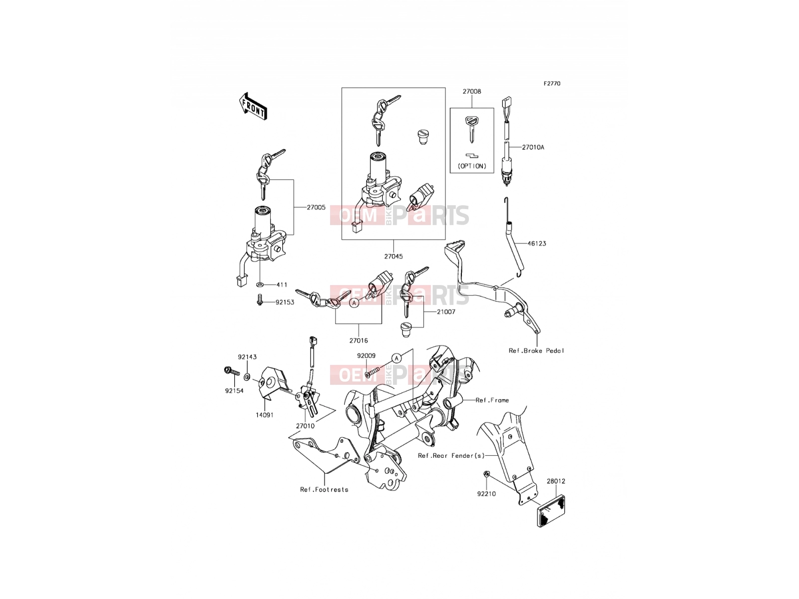 KAWASAKI 2011 Ignition Switch