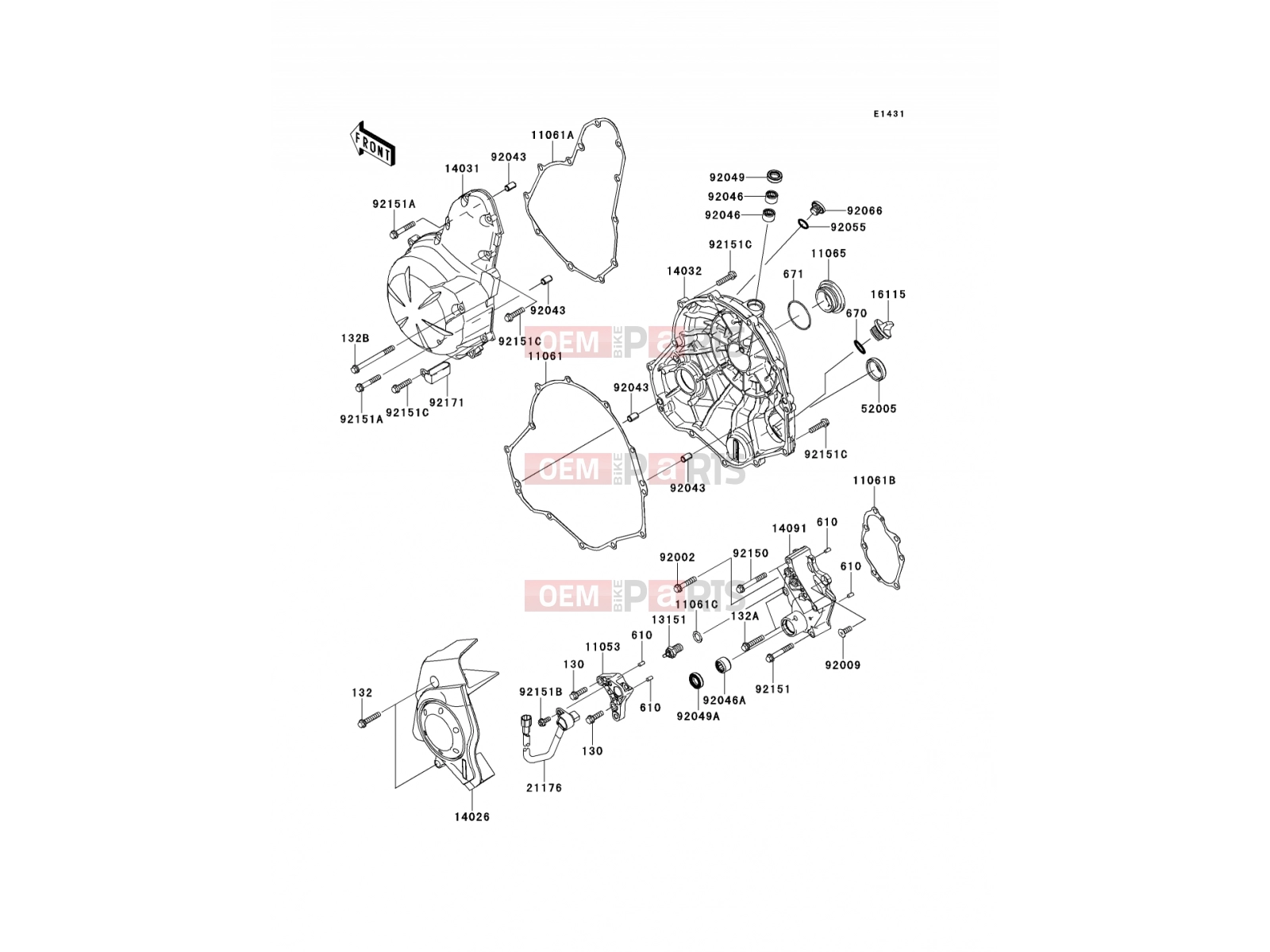 KAWASAKI 2011 Engine Cover(s)