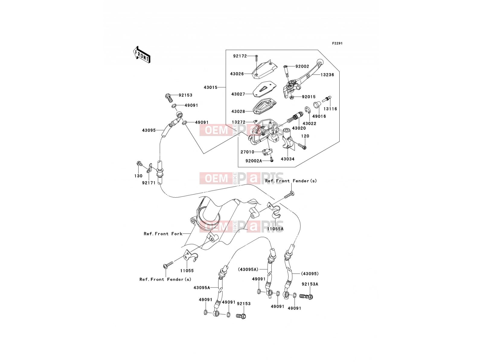 KAWASAKI 2011 Front Master Cylinder