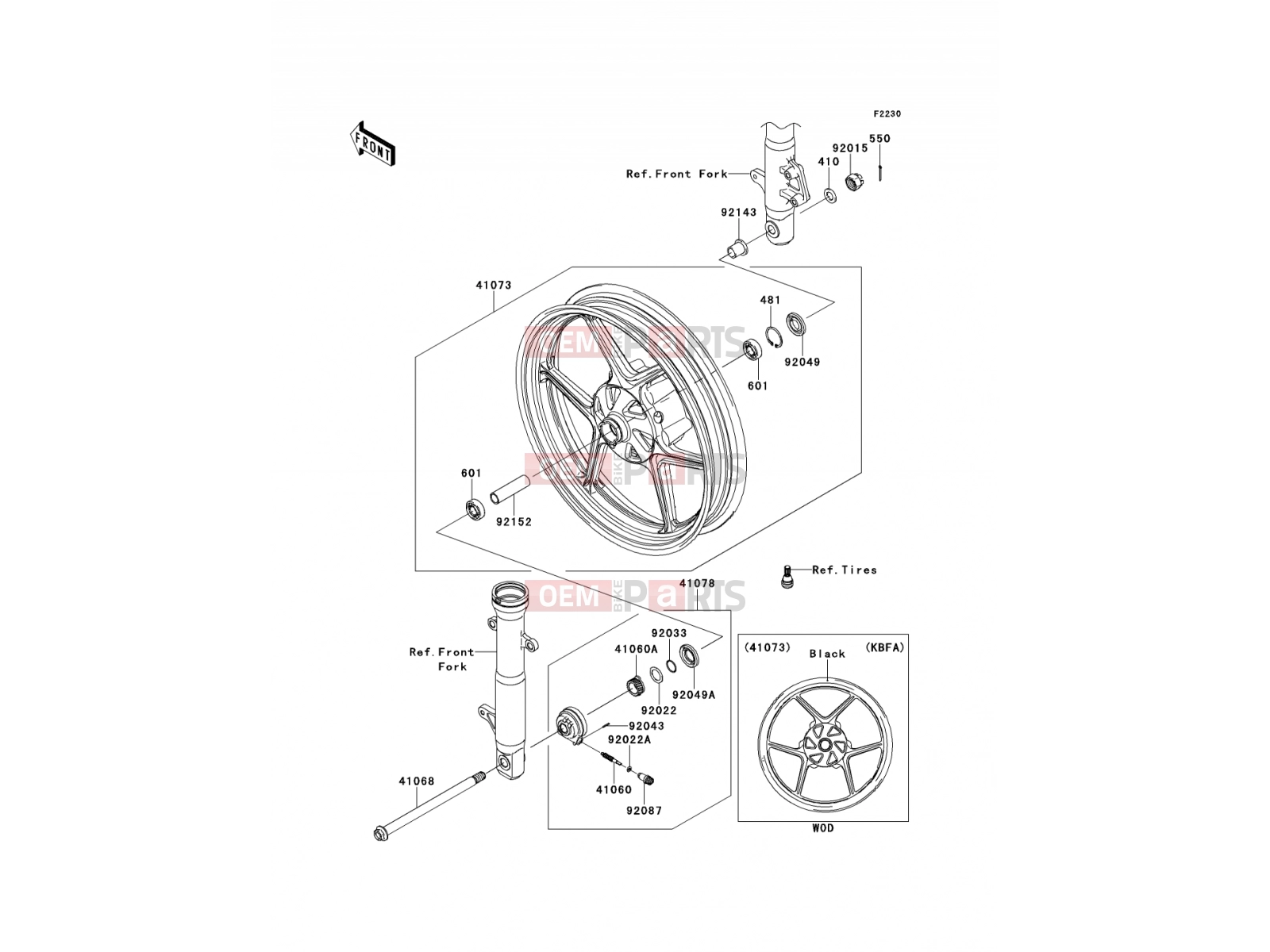 KAWASAKI 2011 Front Hub