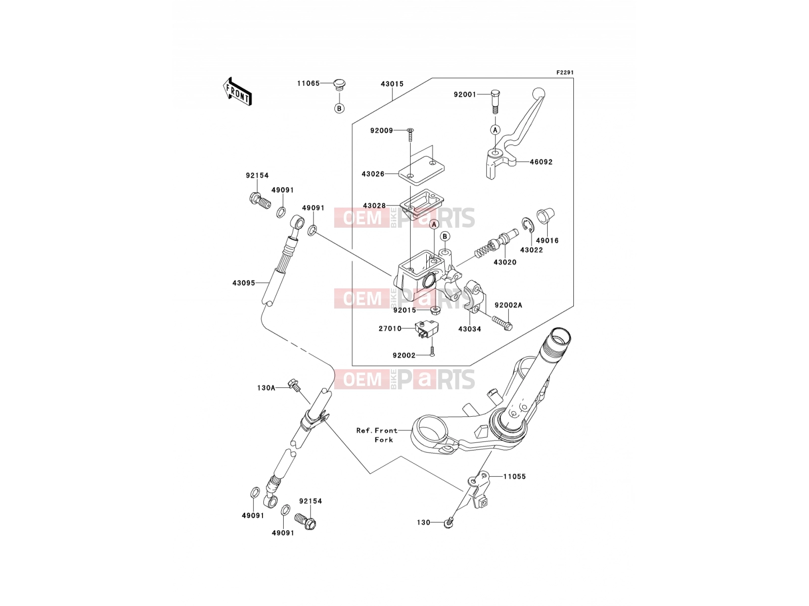 KAWASAKI 2011 Front Master Cylinder