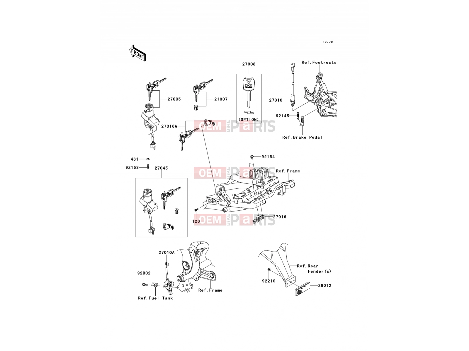 KAWASAKI 2011 Ignition Switch