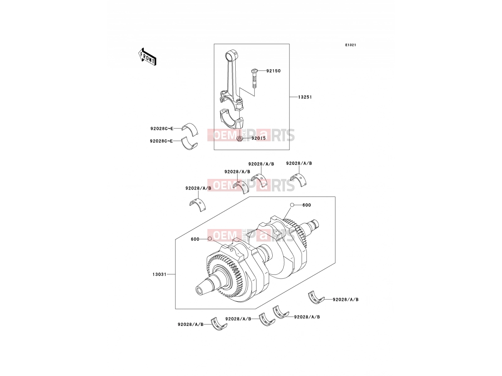 KAWASAKI 2011 Crankshaft