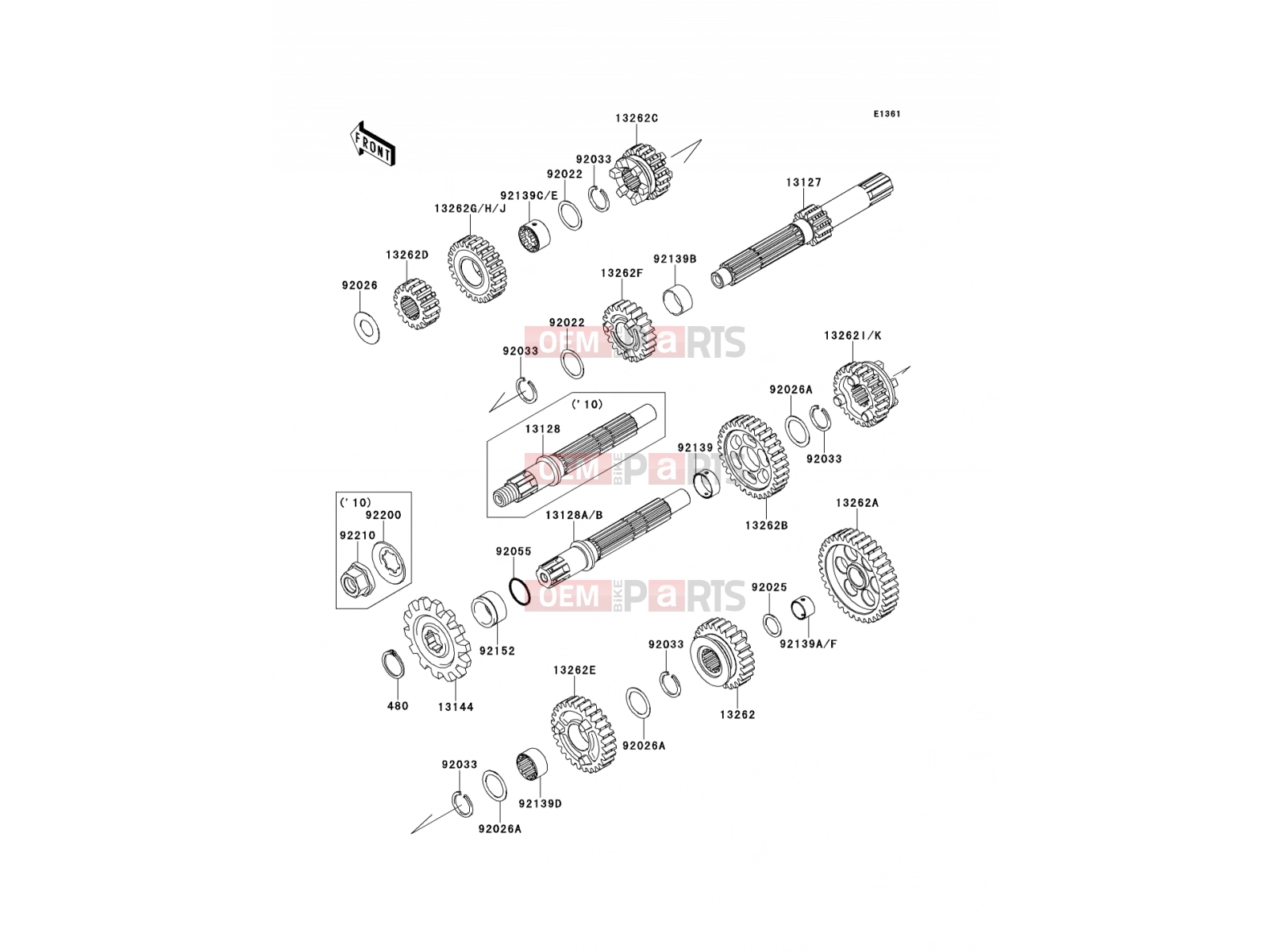 KAWASAKI 2012 Transmission