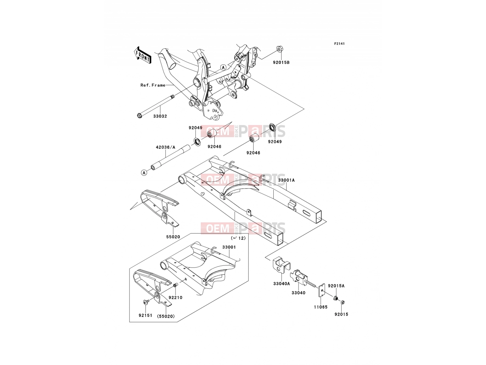KAWASAKI 2012 Swingarm