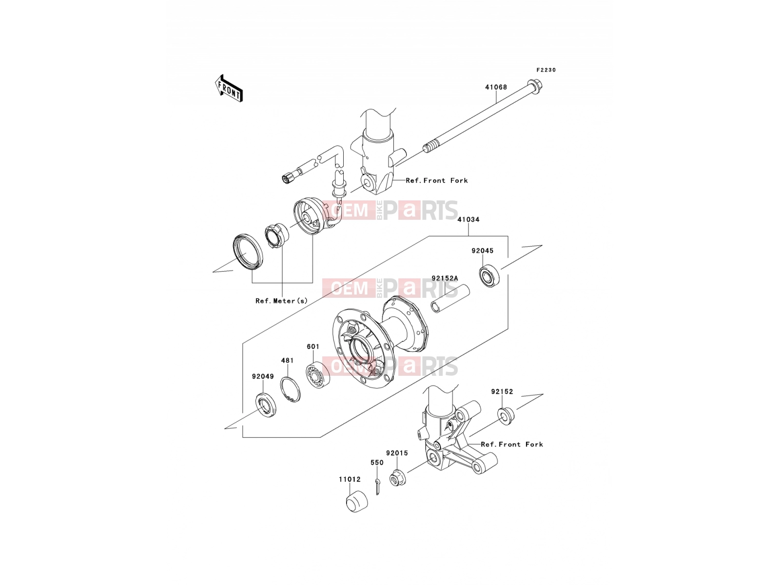 KAWASAKI 2012 Front Hub